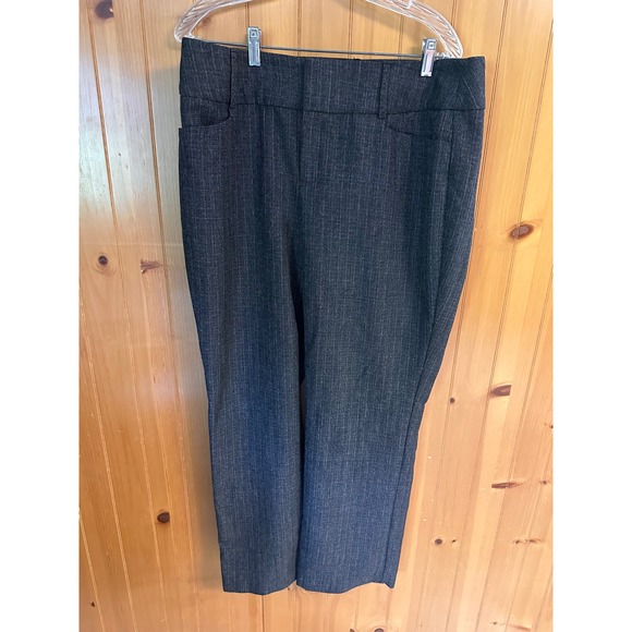 Apt. 9 Pants - Apt. 9 Size 14 Dark Gray Textured Dress Office Straight Leg Career Trousers